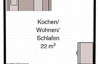 Wohnung mieten in 52134 Herzogenrath, Möblierte 1-Zimmer Wohnung mit Balkon in Kohlscheid-Herzogenrath
