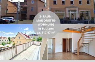 Wohnung mieten in 02625 Bautzen, Helle, charmante 3-Raum Maisonettewohnung mit großen Balkon in Bautzen