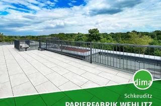 Wohnung mieten in Fabrikstraße 19, 04435 Schkeuditz, ERSTBEZUG sanierte Papierfabrik | Traumwohnung mit riesiger Dachterrasse, Gäste-WC, Aufzug u.v.m.