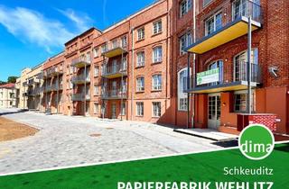 Lofts mieten in Fabrikstraße 17, 04435 Schkeuditz, ERSTBEZUG sanierte Papierfabrik | MINI-LOFT mit West-Terrasse, Duschbad, HWR, TG-Stellplatz u.v.m.