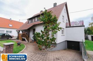 Haus kaufen in 89176 Asselfingen, CHARMANT & RUHIG GELEGEN: Zweifamilienhaus mit Garage und schönem Garten in Asselfingen zu verkaufen