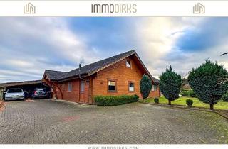Haus kaufen in 26624 Südbrookmerland, Südbrookmerland:Großzügiges Holzhaus mit unverbaubarem Feldblick, Teichanlage & offenem Wohnbereic