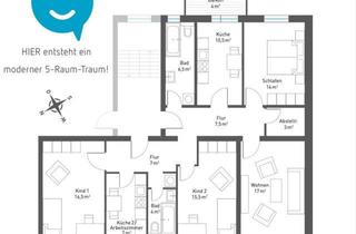 Wohnung mieten in 09130 Chemnitz, TOP • Laminat • 5-Zimmer • Laminat • 2 Bäder mit Wanne & Fenster • gleich anschauen • Chemnitz