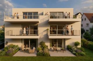 Wohnung kaufen in 65462 Ginsheim-Gustavsburg, *NEUBAU* 3-4 Zimmer Erdgeschosswohnung inkl. Terrasse + Garten + Aufzug + 2 Stellplätze + Keller