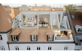 Loft kaufen in 80634 Neuhausen-Nymphenburg, ROOFTOP LUXUSLOFT MIT SÜDTERRASSE | Architektur, Licht & Raumgefühl auf zwei Ebenen im Denkmal