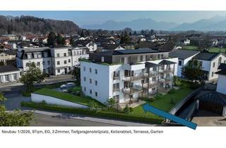 Wohnung mieten in 83209 Prien, Gehobene 3-Zimmer Wohnung EG, mit Garten und Garage, in Prien am Chiemsee