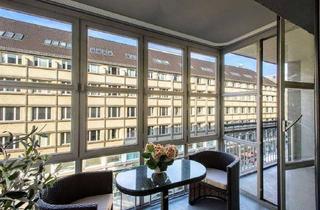 Wohnung mieten in Friedrichstraße 56, 10117 Mitte, MÖBLIERTE 3-Zi-Whg. am U-Bahnhof Stadtmitte + Lift + Balkon & Wintergarten | für 6 bis 24 Monate
