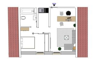 Wohnung mieten in Laarstraße, 58636 Iserlohn, Helle & freundliche 1,5-Zimmer-Wohnung in Iserlohn