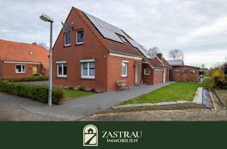 Haus kaufen in 26524 Hagermarsch, Modernisiertes 60er-Jahre-EFH mit großer Auffahrt, Halle und PV-Anlage