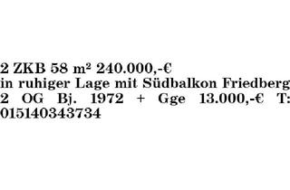 Wohnung kaufen in 86316 Friedberg, 2 ZKB 58 m²