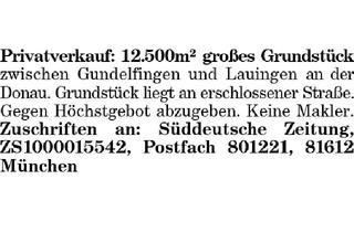 Grundstück zu kaufen in 89415 Lauingen, 12.500m² großes Grundstück