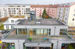 Penthouse kaufen in 80992 Moosach, Exklusives, energieeffizientes Penthouse mit Lift - 3 Zimmer, 2 Bäder, barrierefrei, U-Bahn-Nähe