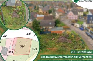 Grundstück zu kaufen in 50374 Erftstadt, Gut geschnittenes Grundstück in Erftstadt Friesheim mit Garage: Ideal für Ein- oder Zweifamilienhaus