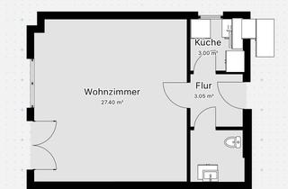 Wohnung mieten in 44229 Lücklemberg, 1-Zimmer Erdgeschosswohnung mit Terrasse in Dortmund-Lücklemberg