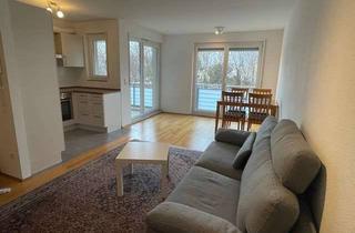 Immobilie mieten in 76344 Eggenstein-Leopoldshafen, Möblierte 2-Zimmer-Wohnung (54 m²) mit Balkon – Nähe KIT Campus Nord – befristet zu vermieten