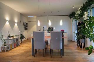 Penthouse mieten in Wasserwerkchaussee, 65795 Hattersheim, Seltene Gelegenheit: Luxus 2-Zimmer-Penthouse (98 m²) – EBK, Terrasse, Klima, TG, Kamin, Möbel