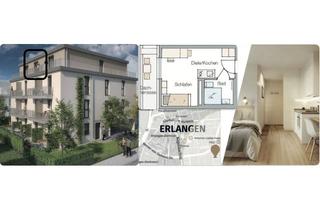 Penthouse mieten in Anton-Bruckner-Str., 91052 Erlangen, Neubau 1-Zimmer Penthouse mit West-Dachterasse