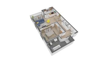 Wohnung kaufen in Willi-Bauer-Str. 14+16, 63073 Bieber, Attraktive 2,5-Zimmer-Wohnung in S-Bahn-Nähe