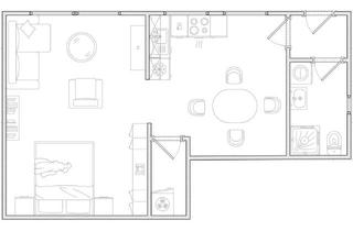 Wohnung mieten in Mühlstraße, 86923 Finning, 1,5-Zimmer Souterain-Wohnung mit Terasse in Finning