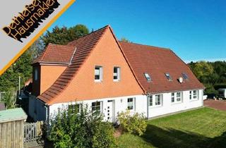 Haus kaufen in 25794 Dörpling, Ehemalige, modernisierte Dorfschule mit Doppelhauskonzept auf idyllischem Grundstück in Dörpling b.