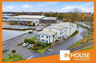 Gewerbeimmobilie kaufen in 26789 Leer, Industriehalle mit Büro und Wasserzugang in zentraler Lage von Leer!