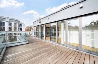 Gewerbeimmobilie kaufen in 80992 Moosach, Repräsentatives Penthouse zur gewerblichen Nutzung: 3 Zimmer, 2 Bäder, barrierefrei & top angebunden