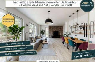 Wohnung kaufen in Parkstraße, 16540 Hohen Neuendorf, Nachhaltig & grün leben im charmanten Dachgeschoss – Frohnau, Wald und Natur vor der Haustür