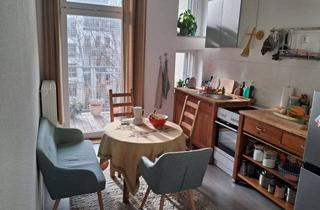 Immobilie mieten in 01097 Leipziger Vorstadt, Helle möblierte 3-Zimmer-Wohnung, 77m² mit Südbalkon – Nähe Bahnhof Neustadt