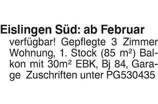 Wohnung kaufen in 73054 Eislingen, Eislingen Süd Gepflegte 3 Zimmer Wohnung