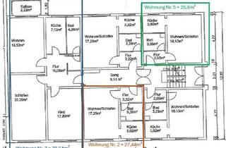 Wohnung kaufen in 04600 Altenburg, Altenburg - 3- und 1-Zimmer-Wohnung, beide vermietet, als Renditeobjekt