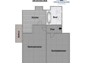 Wohnung kaufen in 94036 Passau, Sanierungsobjekt - 2 Zimmer Wohnung mit Balkon und TG-Duplex
