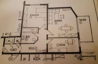 Wohnung mieten in Kempenerstraße 48, 51469 Bergisch Gladbach, Großzügige 2-Zimmer Wohnung mit Balkon in Bergisch Gladbach