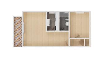 Wohnung mieten in Bahnhofstr. 43a, 91126 Forsthof, Frisch renovierte 2-Zimmer-Wohnung mit Balkon, EBK und kernsaniertem Bad