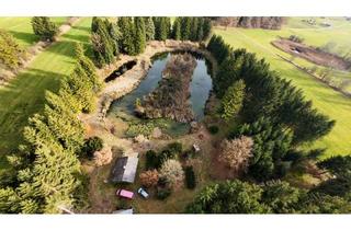 Grundstück zu kaufen in 83104 Tuntenhausen, Liebhaberobjekt, Naturidyll mit Fischweiheranlage mit Wasserrecht und Unterkunftshütte in Alleinlage