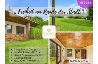 Haus kaufen in 07407 Rudolstadt, RUDOLSTADT-SCHWARZA: BUNGALOW + BAUGRUNDSTÜCK mit 1557 m2