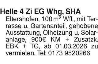 Wohnung mieten in 74544 Michelbach an der Bilz, Helle 4 Zi EG Whg