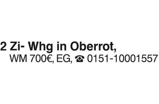 Wohnung mieten in 74420 Oberrot, Zimmer Wohnung