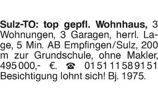 Haus kaufen in 72172 Sulz, Wohnhaus