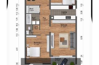 Wohnung kaufen in 76344 Eggenstein-Leopoldshafen, Eggenstein-Leopoldshafen - Provisionsfreie große 3 Zimmer Wohung mit Stellplatz