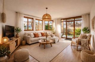 Wohnung kaufen in 91126 Forsthof, Charmante 2-ZW mit lichtdurchflutetem Wohnambiente, nutzbarem Kellergeschoss und großzügigem Garten