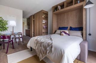 Wohnung mieten in Buschkrugallee 64, 12359 Britz, Möbliertes Studio Standard mit Gemeinschaftsflächen: Padelplatz, Fitness, Dachterrasse & mehr