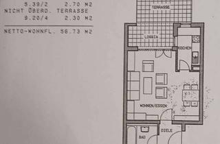 Wohnung mieten in 88400 Biberach, 2-Zimmer-Wohnung mit Terrasse und Tiefgaragenstellplatz in Biberach