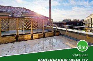Wohnung mieten in Fabrikstraße 13, 04435 Schkeuditz, ERSTBEZUG in sanierter Papierfabrik | Dachgeschoss-Traum mit gr. Terrasse, 2 Tageslichtbädern u.v.m.