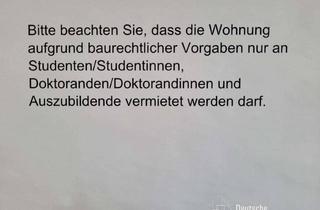 Wohnung mieten in 79108 Zähringen, Möbliertes Studenten-/Azubi-/Doktoranten-Appartement in Zähringen