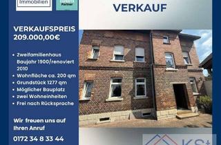 Einfamilienhaus kaufen in 06679 Granschütz, Großes Einfamilienhaus mit Nutzungsmöglichkeit als Mehrgenerationenhaus + Bauplatz + drei Garagen