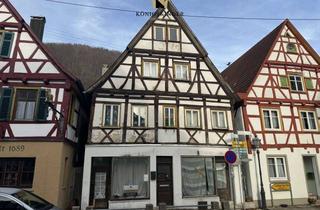 Haus kaufen in 73349 Wiesensteig, Offene Besichtigung: Sa., 11.12. 11-12 UhrRenditeobjekt: Denkmalgeschütztes Wohn- und Geschäftshau