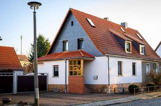 Doppelhaushälfte kaufen in 06469 Nachterstedt, Super Start- klein, fein, einziehbereit! Doppelhaushälfte in Nachterstedt mit Kaminofen+ big Garage!