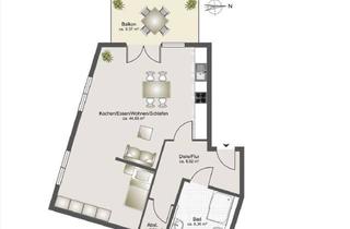Immobilie mieten in Goethestraße 33, 69151 Neckargemünd, Möbiliertes 1,5 Zi. Apartment im 1.OG mit Aufzug und Balkon in Neckargemünd zu vermieten