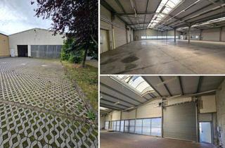 Geschäftslokal mieten in 04416 Markkleeberg, Warmlagerhalle im Gewerbegebiet Wachau für Lager, Produktion u.a., gr. Rolltor, ca. 12 SP mgl.