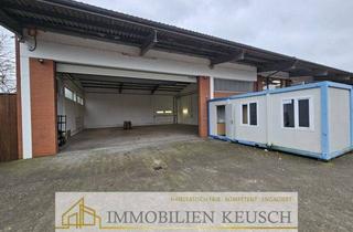 Geschäftslokal mieten in 28832 Achim, Große Lagerhalle mit elektr. Rolltor und Containerbüro in Gewerbegemeinschaft-Nähe Autobahnauffahrt